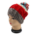 Hand Knitted Winter Warm Hat with Pineapple Design